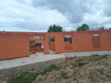 Chantier LAVILLEDIEU 2 - Travaux maçonnerie - Construction de maison individuelle